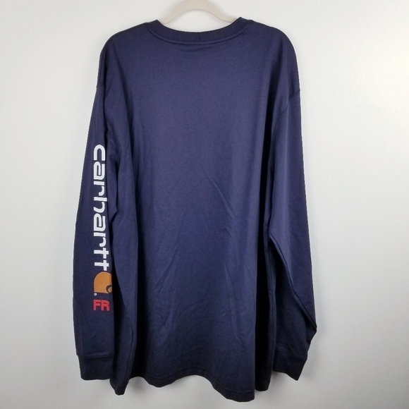 Carhartt Force Flame-Resistant Cotton Long-Sleeve T-Shirt 2XL - Picture 2 of 11